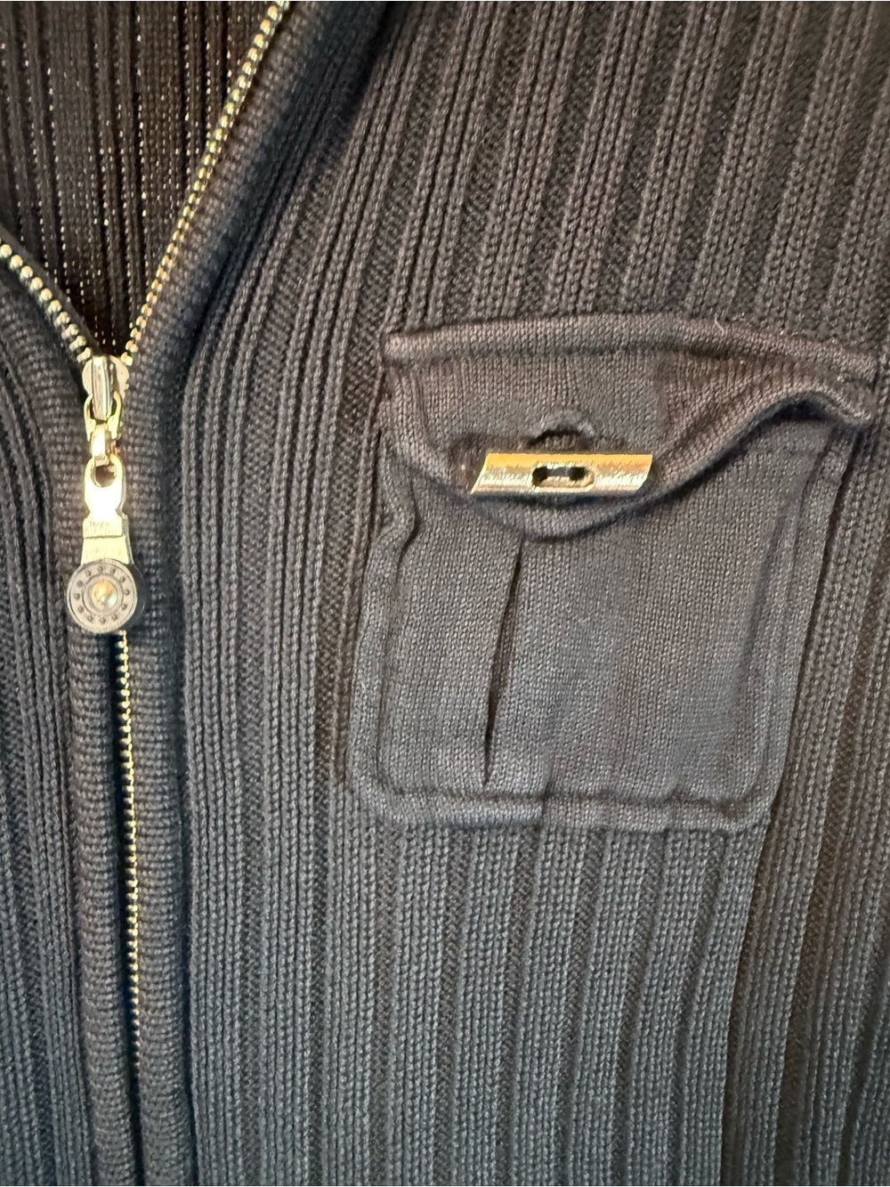 Jamie Sadock Full-Zip Ribbed Sweater Jacket - Picture 4 of 7
